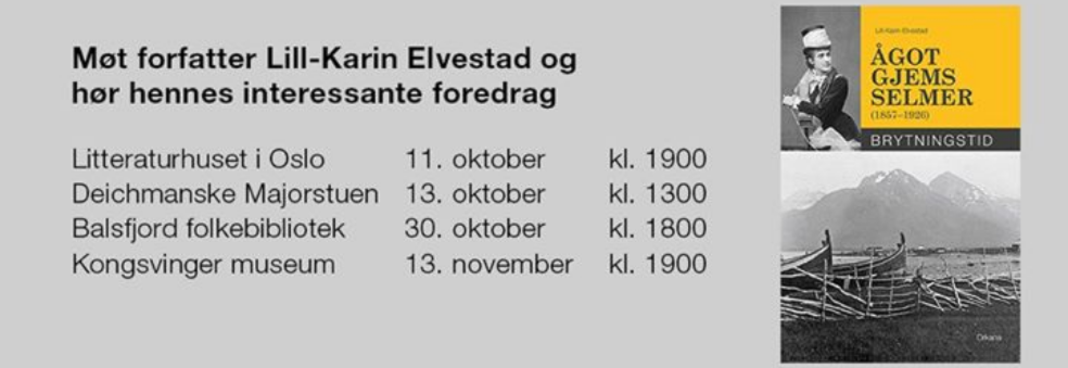 Møt forfatteren av Ågot Gjems Selmer-biografi